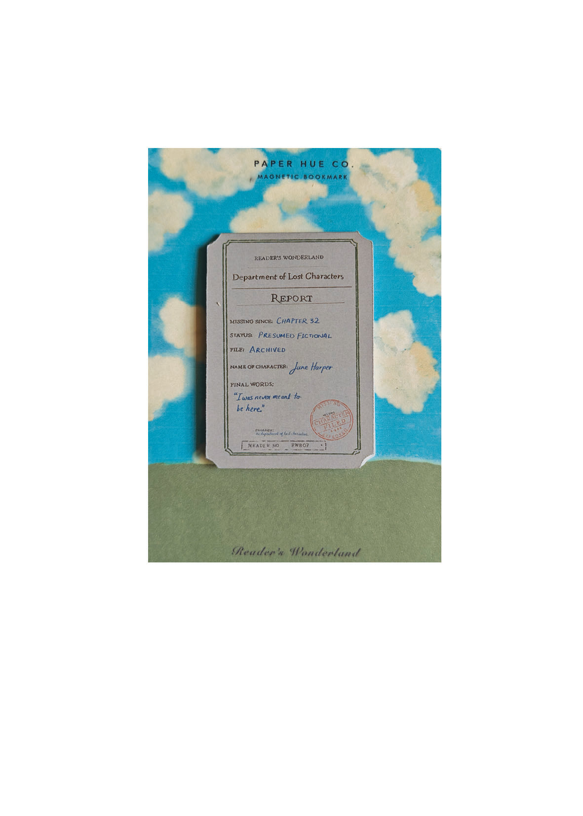 Magnetic Bookmark | Department of Lost Characters — Report