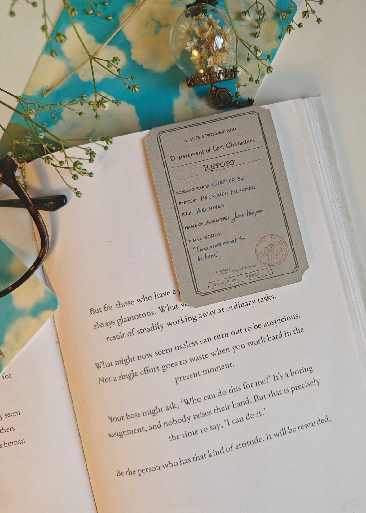 Magnetic Bookmark | Department of Lost Characters — Report