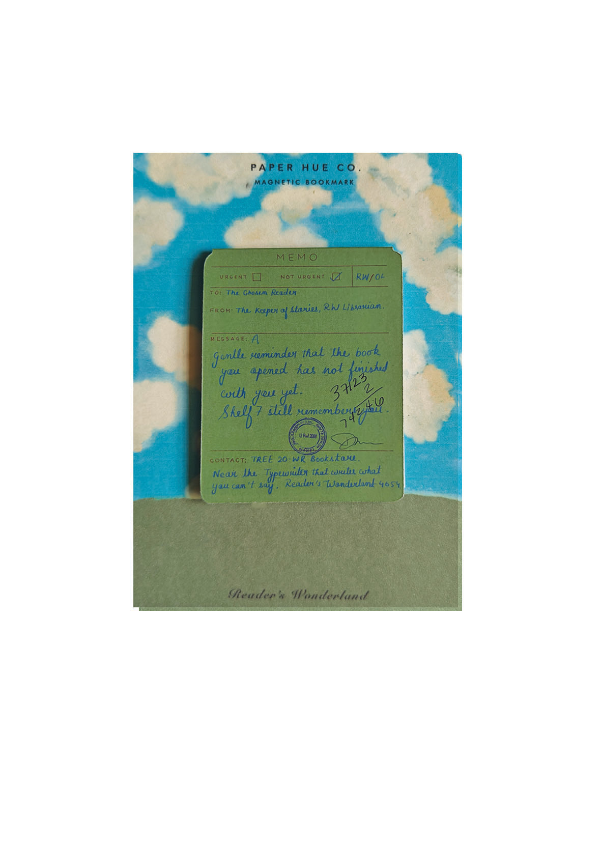 Magnetic Bookmark | Librarian's Memo
