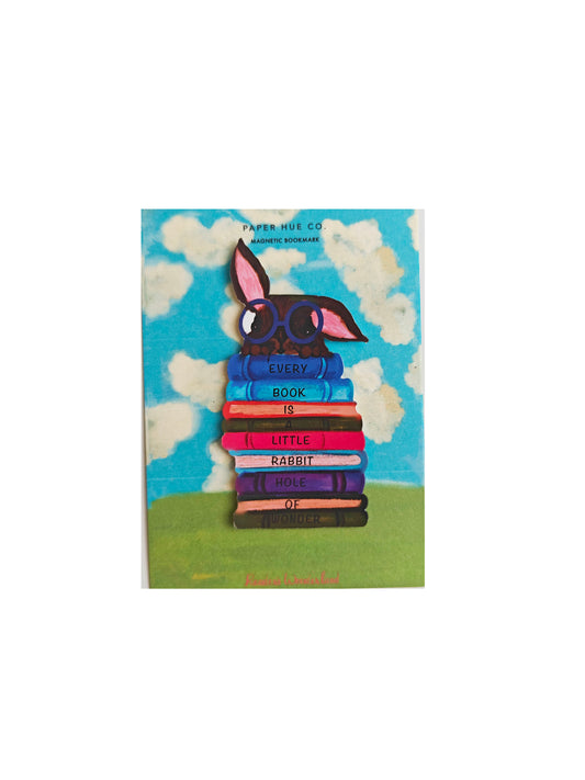 Magnetic Bookmark | Every Book is a Rabbit’s Hole of Wonder