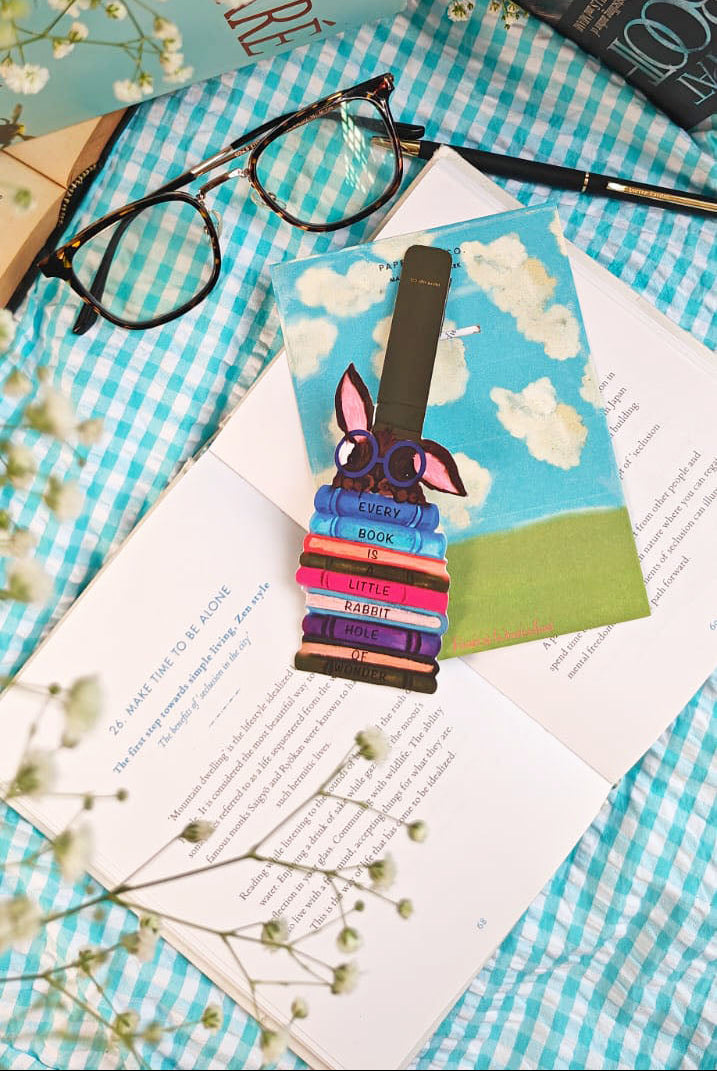 Magnetic Bookmark | Every Book is a Rabbit’s Hole of Wonder