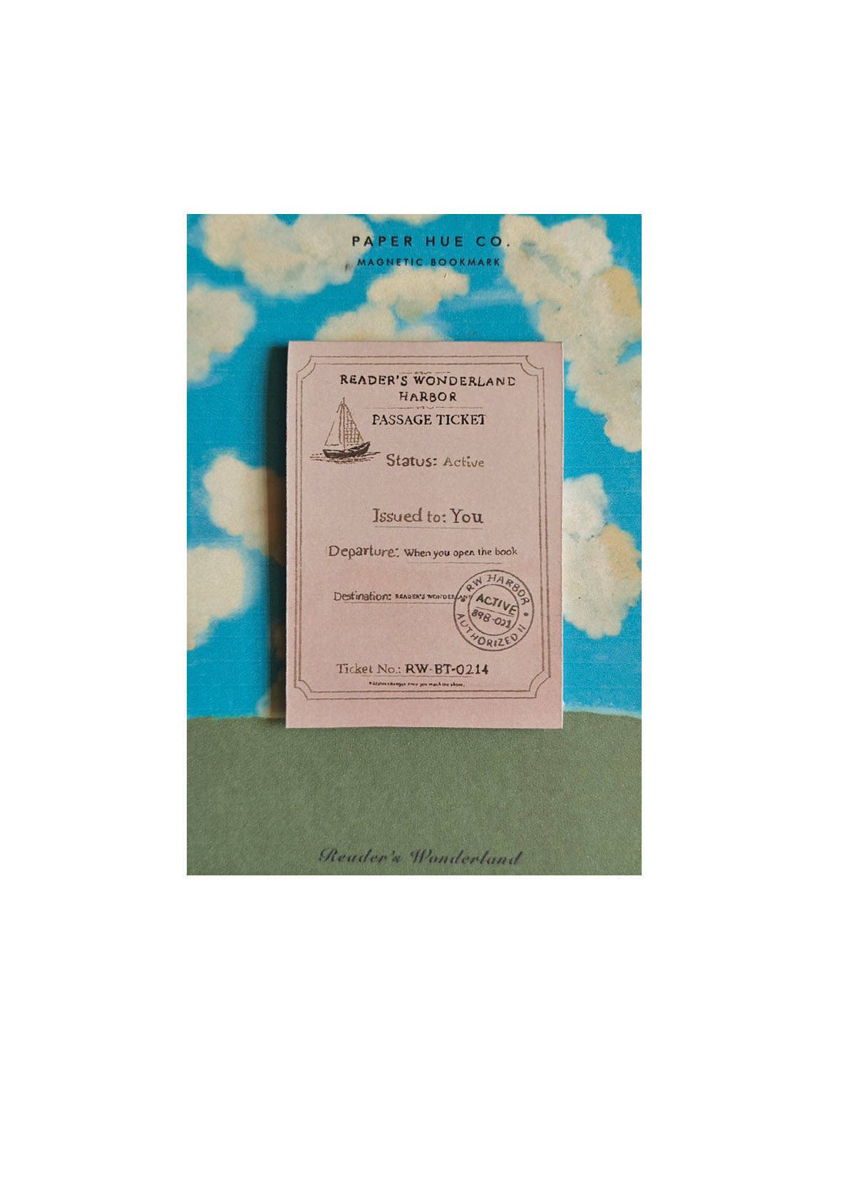 Magnetic Bookmark | Ticket to the Reader's Wonderland