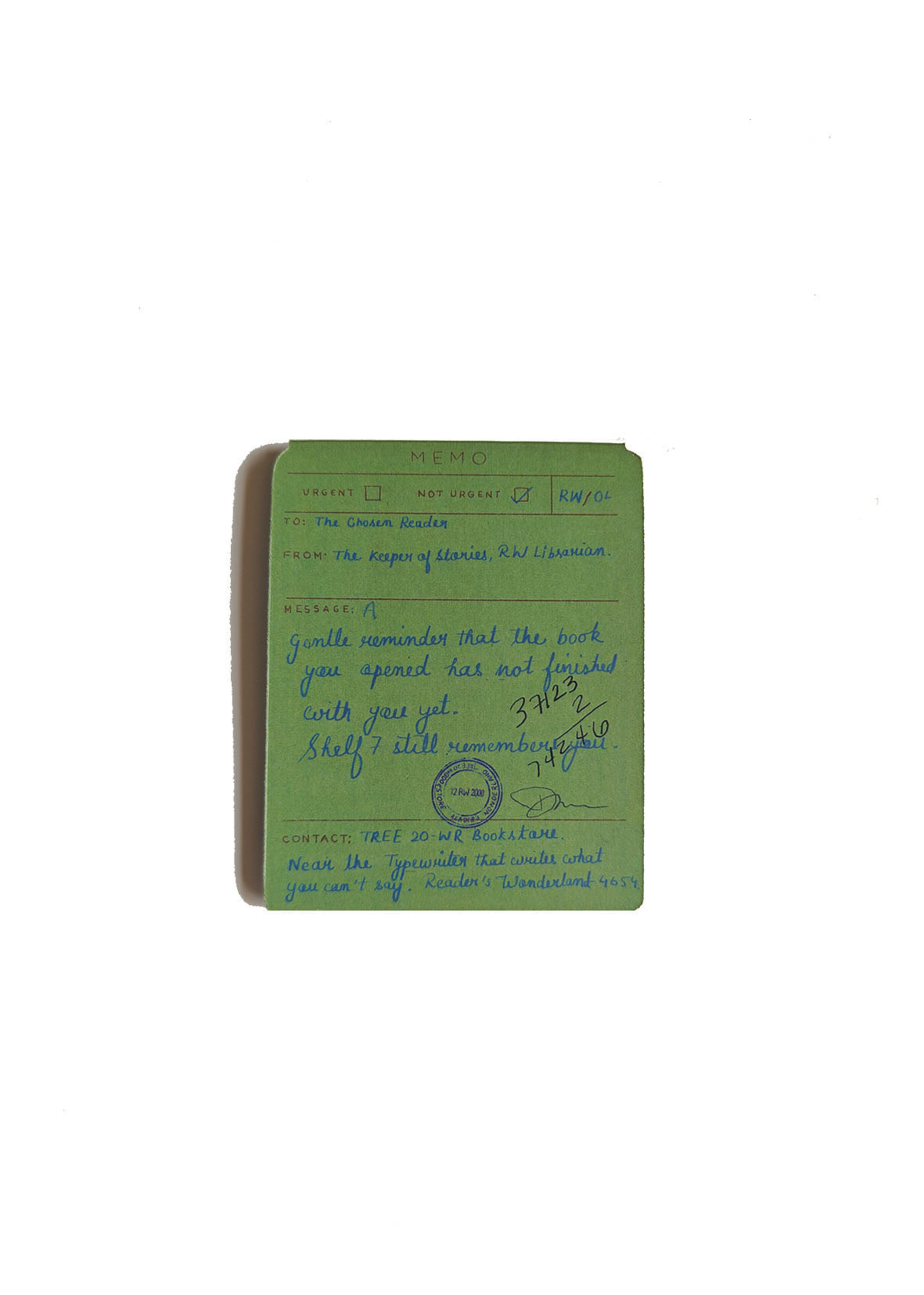 Magnetic Bookmark | Librarian's Memo