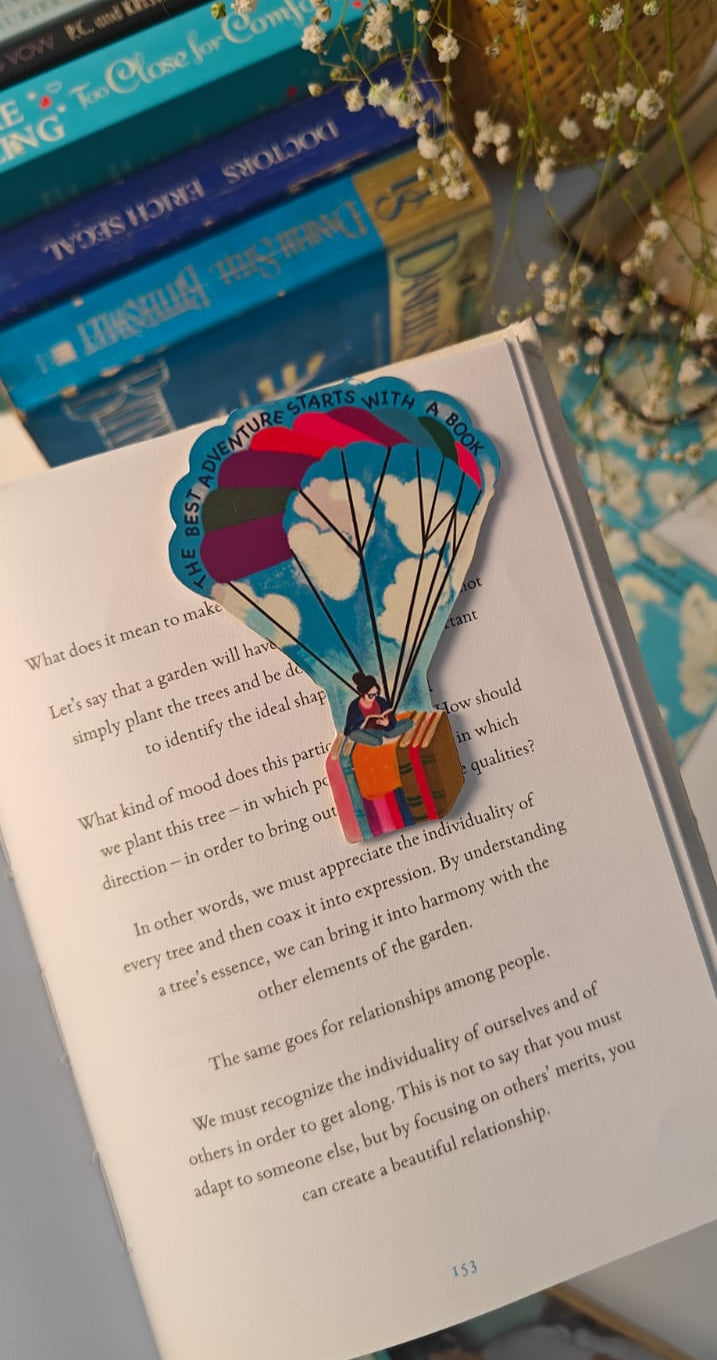 Magnetic Bookmark | The Best Adventure Starts with a Book.
